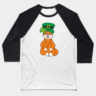 St Paddy Days Funny CAT Baseball T-Shirt